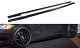 Maxton Design Seitenschweller Ansatz passend für BMW 1er E81/ E87 FACELIFT schwarz Hochglanz