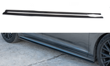 Maxton Design Seitenschweller Ansatz passend für Volkswagen Passat R-Line B8 schwarz Hochglanz