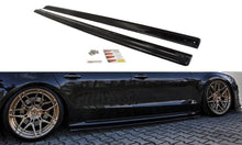 Laden Sie das Bild in den Galerie-Viewer, Maxton Design Seitenschweller Ansatz passend für Audi S8 D4 FL schwarz Hochglanz