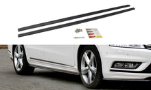 Laden Sie das Bild in den Galerie-Viewer, Maxton Design Seitenschweller Ansatz passend für Vw Passat B7 R-Line schwarz Hochglanz
