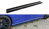 Maxton Design Seitenschweller Ansatz passend für VW GOLF 7 R HATCHBACK & Kombi schwarz Hochglanz