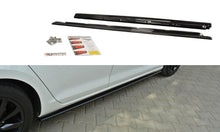 Laden Sie das Bild in den Galerie-Viewer, Maxton Design Seitenschweller Ansatz passend für VW Golf Mk7 Standard schwarz Hochglanz
