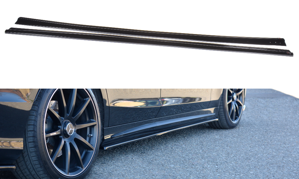 Maxton Design Seitenschweller Ansatz passend für Mercedes S-KLASSE AMG-LINE W222 schwarz Hochglanz