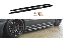 Laden Sie das Bild in den Galerie-Viewer, Maxton Design Seitenschweller Ansatz passend für AUDI S4 B5 schwarz Hochglanz
