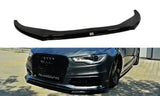 Maxton Design Front Ansatz passend für V.2 Audi S6 / A6 S-Line C7 schwarz Hochglanz