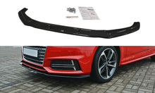 Laden Sie das Bild in den Galerie-Viewer, Maxton Design Front Ansatz passend für V.2 Audi S4 / A4 S-Line B9 schwarz Hochglanz