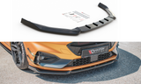 Maxton Design Front Ansatz passend für V.7 Ford Focus ST / ST-Line Mk4 schwarz Hochglanz