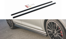 Laden Sie das Bild in den Galerie-Viewer, Maxton Design Seitenschweller Ansatz passend für V.2 VW Golf 7 GTI (verengen) schwarz Hochglanz