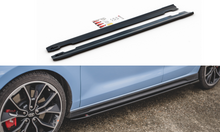 Laden Sie das Bild in den Galerie-Viewer, Maxton Design Seitenschweller Ansatz passend für V.4 Hyundai I30 N Mk3 Hatchback/ Fastback schwarz Hochglanz