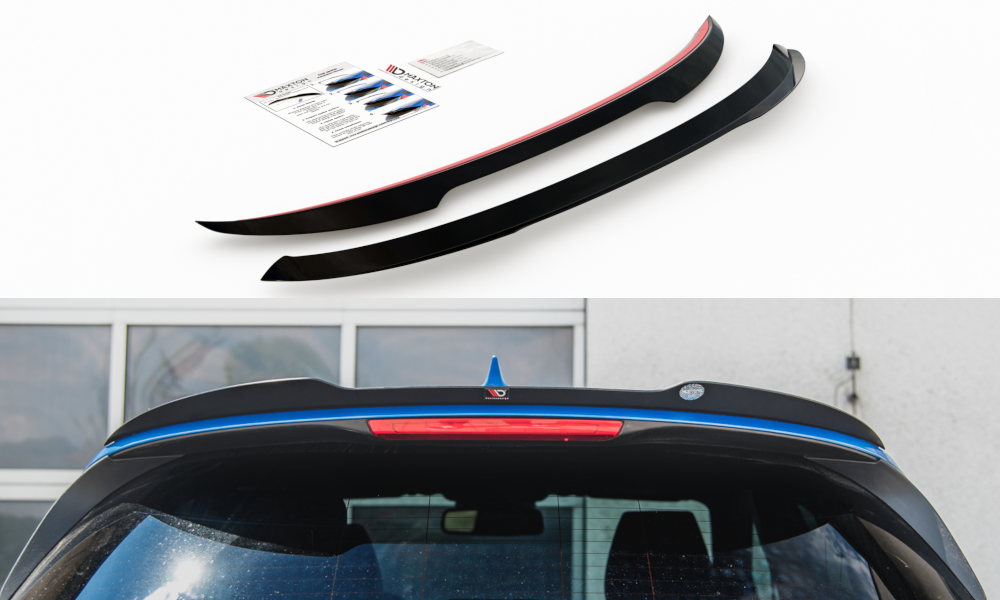 Maxton Design Spoiler CAP passend für Ford Puma schwarz Hochglanz