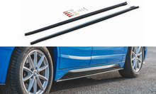 Laden Sie das Bild in den Galerie-Viewer, Maxton Design Seitenschweller Ansatz passend für BMW X2 F39 M-Paket schwarz Hochglanz