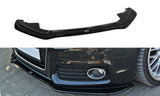 Maxton Design Front Ansatz passend für Audi S5 / A5 S-Line 8T schwarz Hochglanz