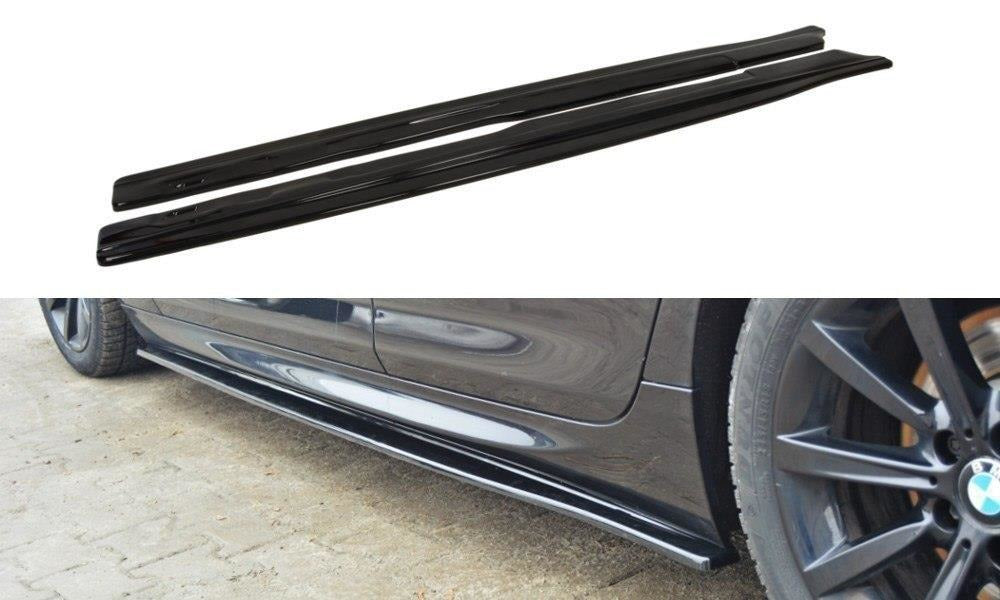 Maxton Design Seitenschweller Ansatz passend für BMW 6er Gran Coupe M Paket schwarz Hochglanz