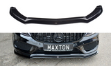 Maxton Design Front Ansatz passend für V.1 MERCEDES- BENZ C43 AMG W205 schwarz Hochglanz