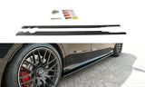 Maxton Design Seitenschweller Ansatz passend für Mercedes C-Klasse S205 63 AMG Kombi schwarz Hochglanz