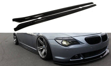 Laden Sie das Bild in den Galerie-Viewer, Maxton Design Seitenschweller Ansatz passend für BMW 6er E63 / E64 (vor Facelift) schwarz Hochglanz