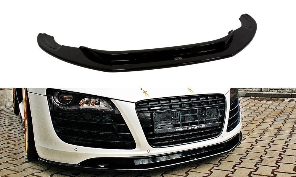 Maxton Design Front Ansatz passend für Audi R8 Mk.1 schwarz Hochglanz