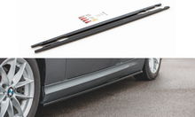 Laden Sie das Bild in den Galerie-Viewer, Maxton Design Seitenschweller Ansatz passend für BMW 3er E90/E91 Facelift schwarz Hochglanz