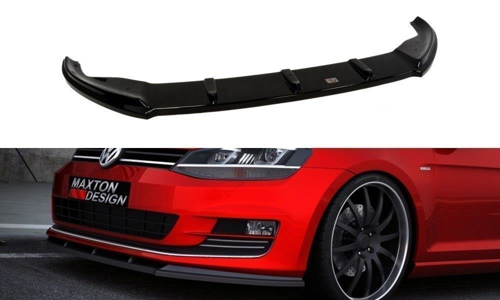 Maxton Design Front Ansatz passend für VW GOLF 7 schwarz Hochglanz