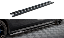 Laden Sie das Bild in den Galerie-Viewer, Maxton Design Seitenschweller Ansatz für BMW 7 M-Paket / M760e G70 schwarz Hochglanz