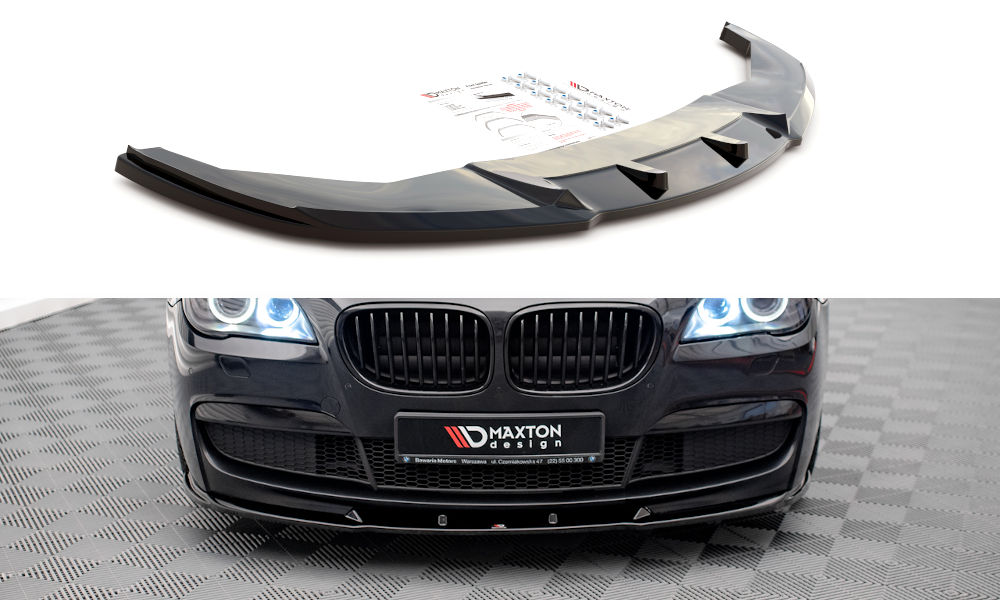 Maxton Design Front Ansatz V.2 für BMW 7 M-Paket F01 schwarz Hochglanz