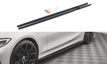 Laden Sie das Bild in den Galerie-Viewer, Maxton Design Seitenschweller Ansatz für BMW 3er G20 / G21 schwarz Hochglanz