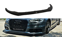Laden Sie das Bild in den Galerie-Viewer, Maxton Design Front Ansatz passend für V.1 Audi S6 / A6 S-Line C7 schwarz Hochglanz