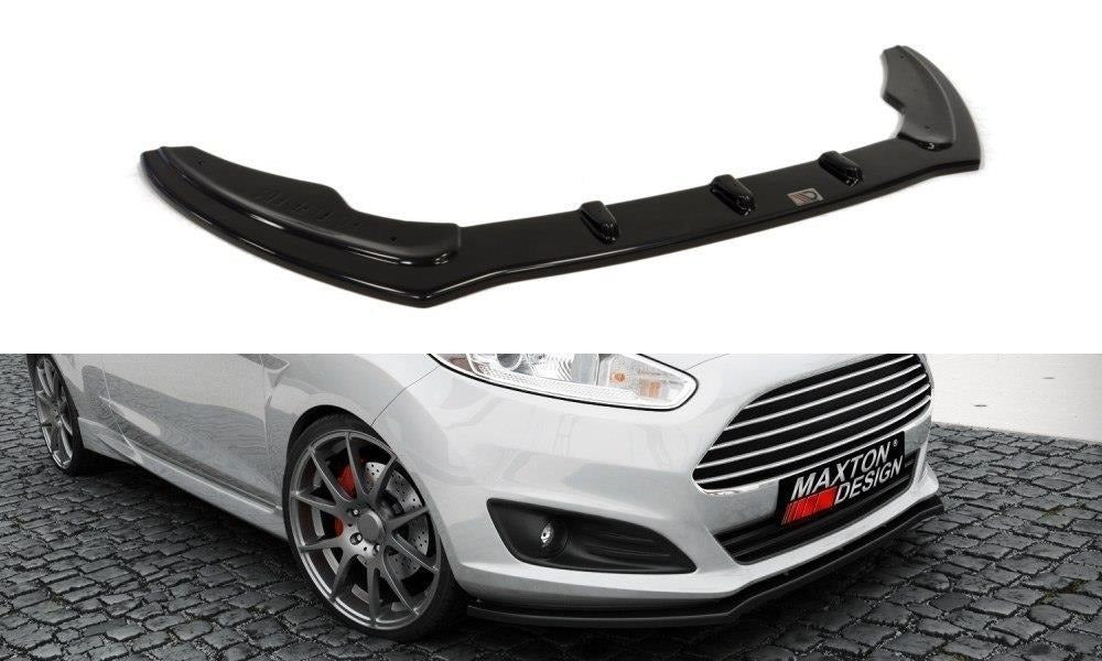Maxton Design Front Ansatz passend für Ford Fiesta Mk7 FL schwarz Hochglanz