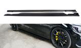 Maxton Design Seitenschweller Ansatz passend für MERCEDES- BENZ C43 AMG W205 schwarz Hochglanz