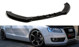 Maxton Design Front Ansatz passend für Audi A5 8T schwarz Hochglanz