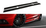 Maxton Design Seitenschweller passend für Diffuser Ford Fiesta ST / ST-Line Mk7 / Mk7 FL schwarz Hochglanz