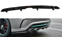Laden Sie das Bild in den Galerie-Viewer, Maxton Design Diffusor Heck Ansatz passend für Mercedes CLA C117 AMG-LINE FACELIFT  schwarz Hochglanz