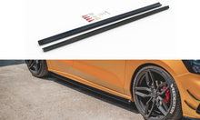 Laden Sie das Bild in den Galerie-Viewer, Maxton Design Seitenschweller Ansatz passend für V.5 Ford Focus ST / ST-Line Mk4 schwarz Hochglanz