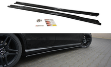 Laden Sie das Bild in den Galerie-Viewer, Maxton Design Seitenschweller Ansatz passend für Mercedes E63 AMG W212  schwarz Hochglanz