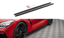 Laden Sie das Bild in den Galerie-Viewer, Maxton Design Seitenschweller Ansatz für BMW Z4 M-Paket G29 schwarz Hochglanz