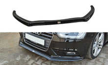 Laden Sie das Bild in den Galerie-Viewer, Maxton Design Front Diffuser V.2 Audi A4 B8 FL schwarz Hochglanz