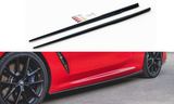 Maxton Design Seitenschweller Ansatz passend für Bmw M850i G15 schwarz Hochglanz