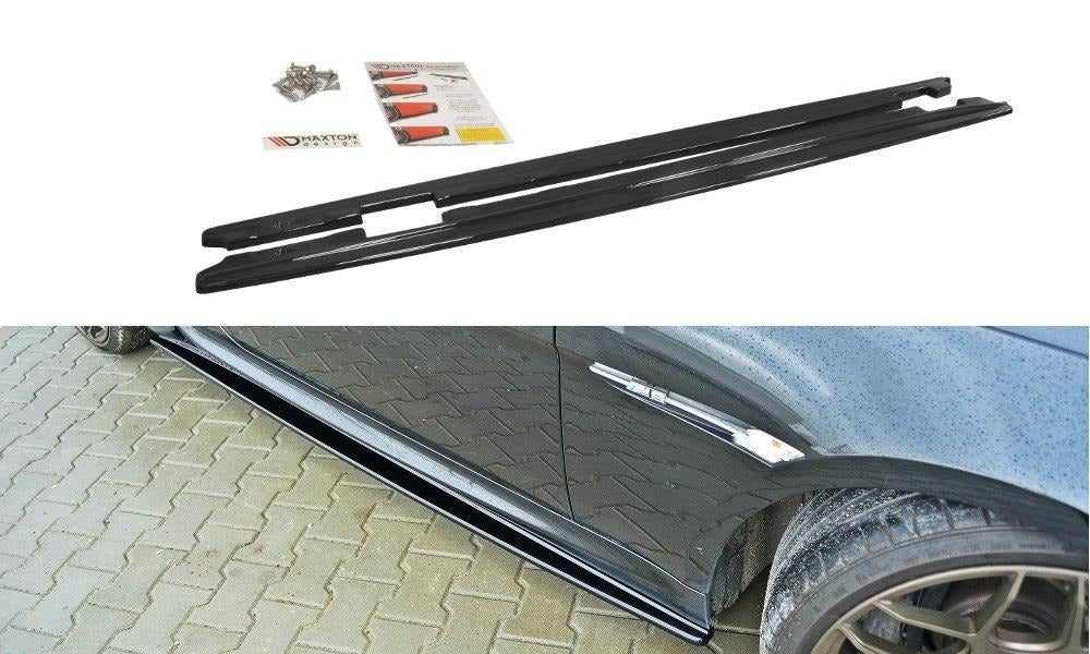 Maxton Design Seitenschweller Ansatz passend für BMW M6 E63 schwarz Hochglanz