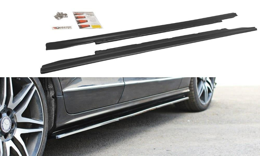 Maxton Design Seitenschweller Ansatz passend für Mercedes CLS C218 schwarz Hochglanz