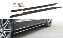 Laden Sie das Bild in den Galerie-Viewer, Maxton Design Seitenschweller Ansatz passend für Mercedes CLS C218 schwarz Hochglanz