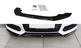 Maxton Design Front Ansatz passend für V.1 Audi A6 C7 S-line/ S6 C7 Facelift schwarz Hochglanz