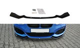 Maxton Design Front Ansatz passend für V.2 BMW 1er F20/F21 M-Power schwarz Hochglanz