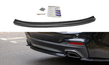 Laden Sie das Bild in den Galerie-Viewer, Maxton Design Mittlerer Diffusor Heck Ansatz passend für BMW 5er G30/ G31 M-Paket schwarz Hochglanz