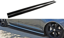 Laden Sie das Bild in den Galerie-Viewer, Maxton Design Seitenschweller Ansatz passend für Audi S6 / A6 S-Line C7  schwarz Hochglanz