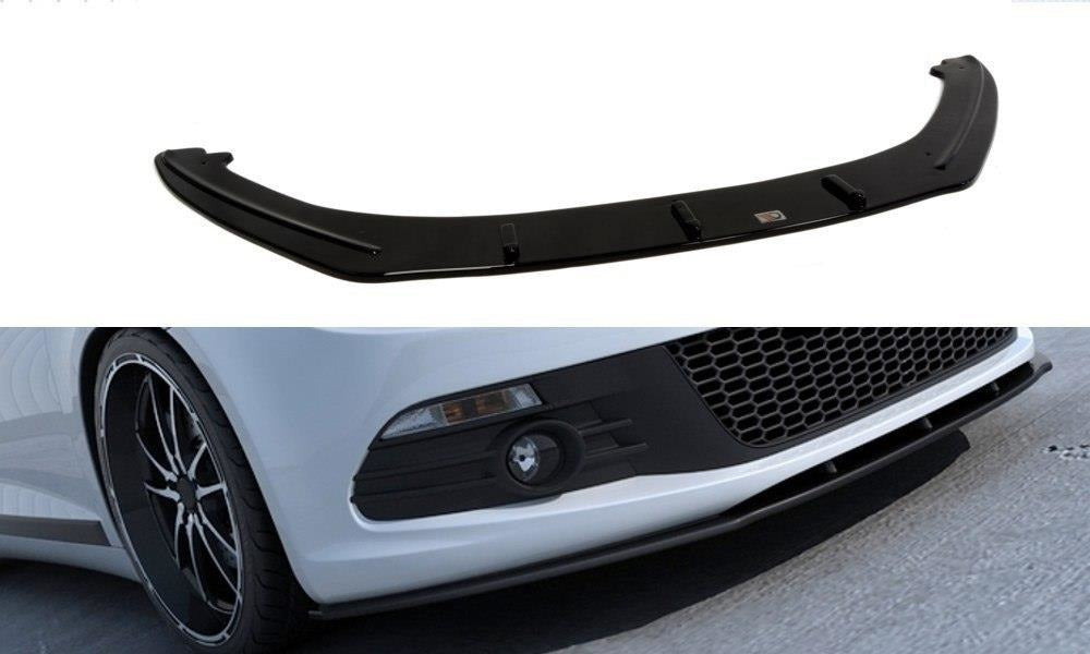 Maxton Design Front Ansatz passend für VW SCIROCCO schwarz Hochglanz
