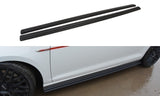 Maxton Design Seitenschweller Ansatz passend für VW GOLF 7 GTI PREFACE/FACELIFT (breit) schwarz Hochglanz