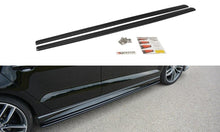 Laden Sie das Bild in den Galerie-Viewer, Maxton Design Seitenschweller Ansatz passend für Audi S3 / A3 S-Line 8V / 8V FL Limousine schwarz Hochglanz