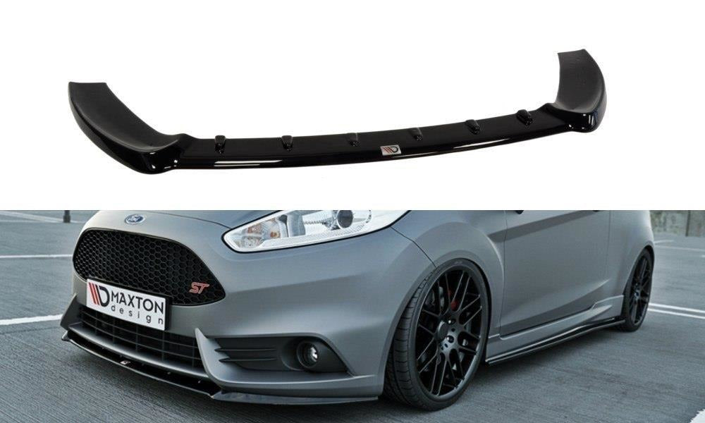 Maxton Design Front Ansatz passend für (Cupra) Ford Fiesta ST Mk7 FL schwarz Hochglanz