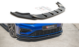 Maxton Design Front Ansatz passend für V.9 VW Golf 7 R Facelift schwarz Hochglanz