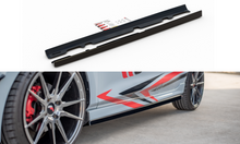 Laden Sie das Bild in den Galerie-Viewer, Maxton Design Seitenschweller Ansatz passend für V.2 Ford Fiesta Mk8 ST / ST-Line schwarz Hochglanz